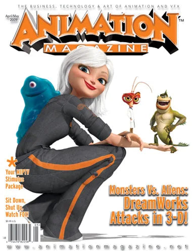 monsters vs aliens art book Issue #193 April/May 2009 – Animation Magazine